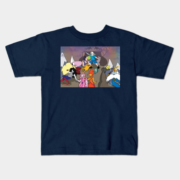 Adventure Time - Finn & Jake Kids T-Shirt by TheCrazyFarmer